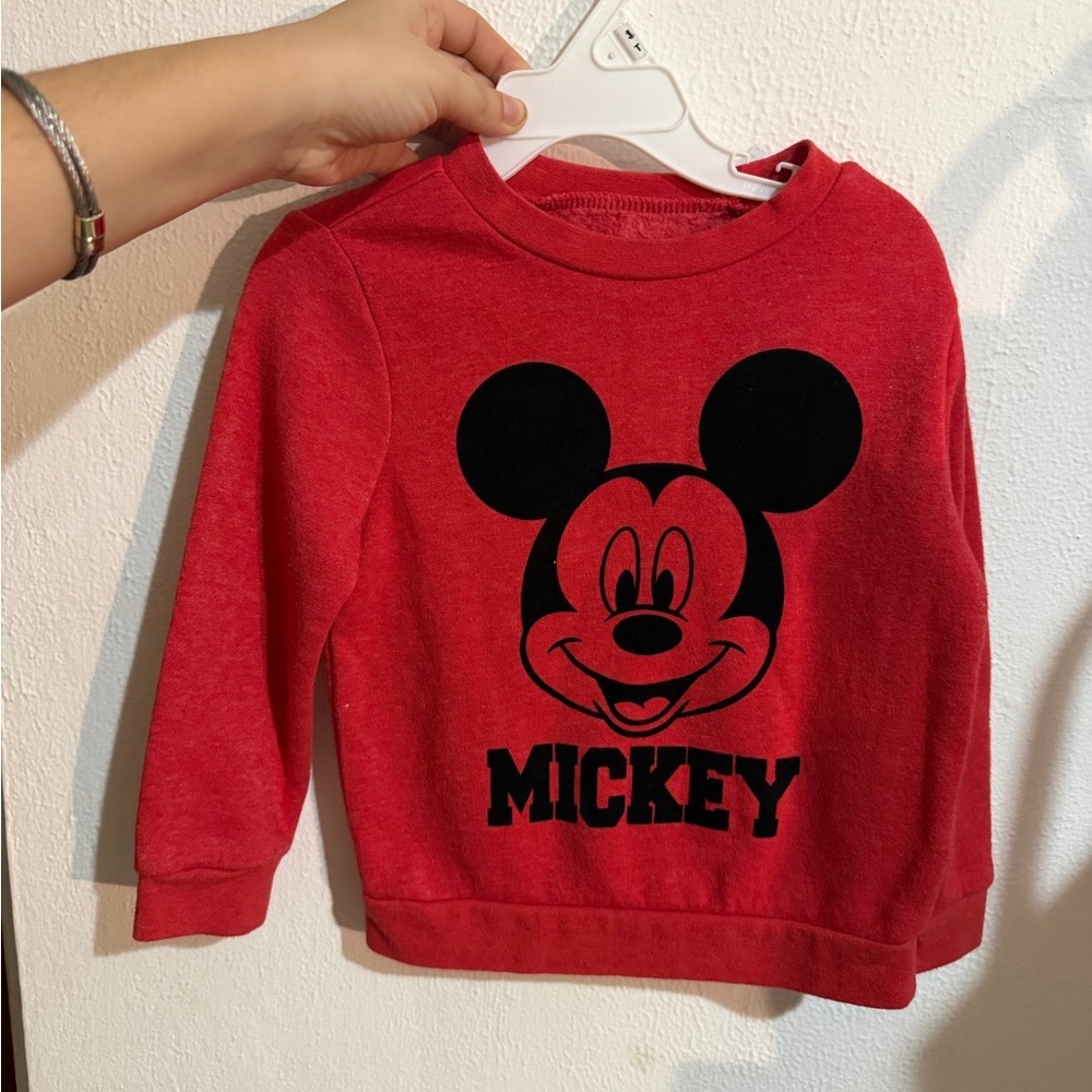 Disney Red Mickey Mouse Kids longsleeve sweatshirt